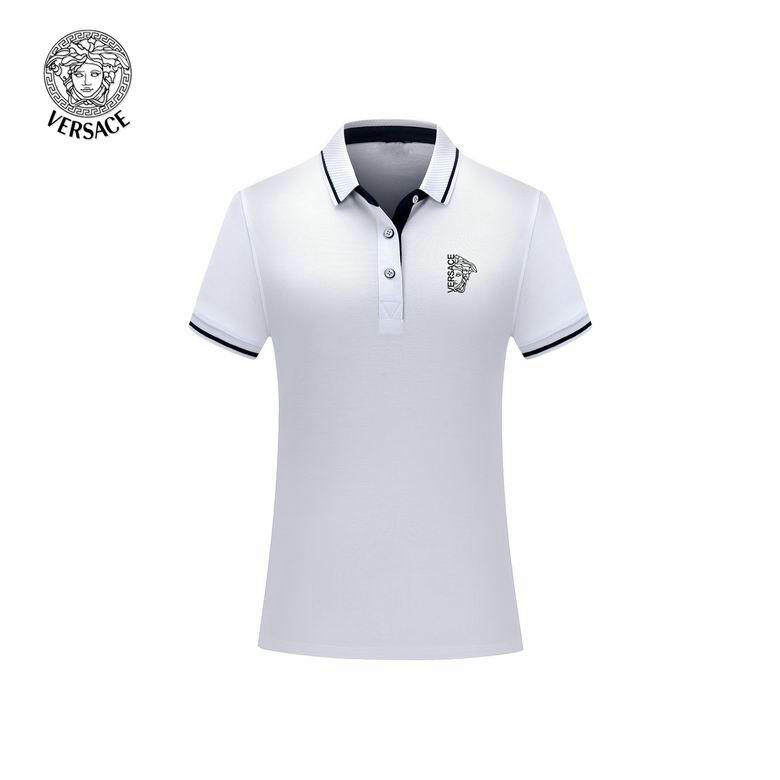 Wholesale Cheap Versace Short Sleeve Lapel T Shirts for Sale