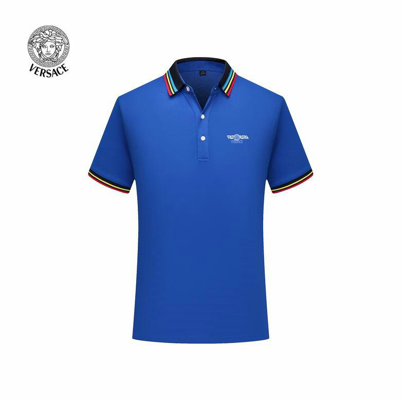 Wholesale Cheap Versace Short Sleeve Lapel T Shirts for Sale