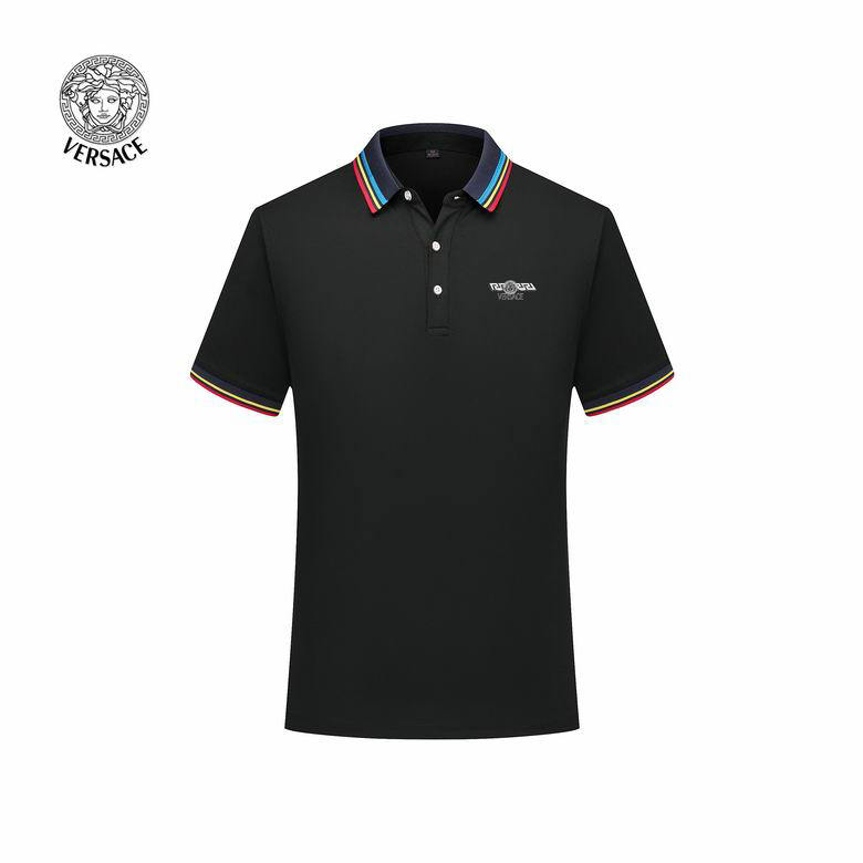 Wholesale Cheap Versace Short Sleeve Lapel T Shirts for Sale