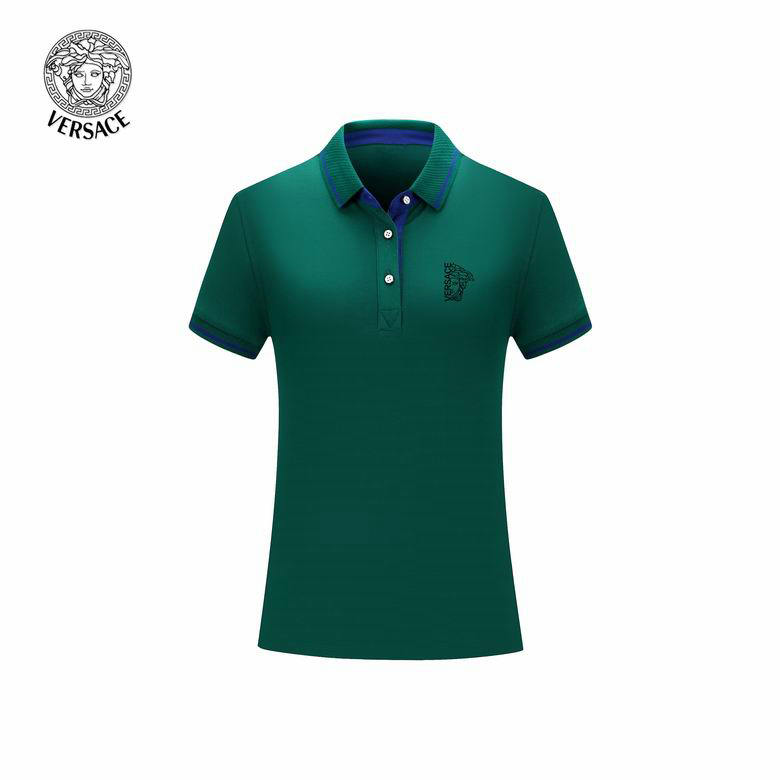 Wholesale Cheap Versace Short Sleeve Lapel T Shirts for Sale