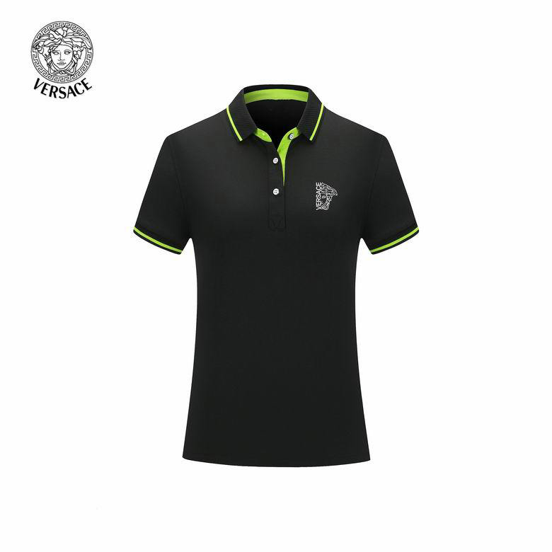Wholesale Cheap Versace Short Sleeve Lapel T Shirts for Sale