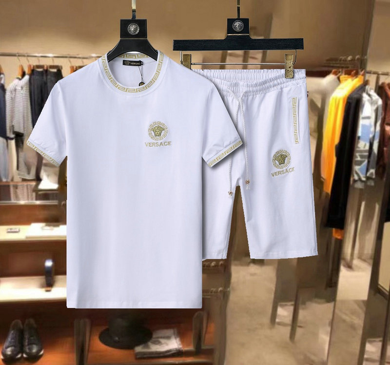 Wholesale Cheap Versace Short Sleeve Tracksuits for Sale