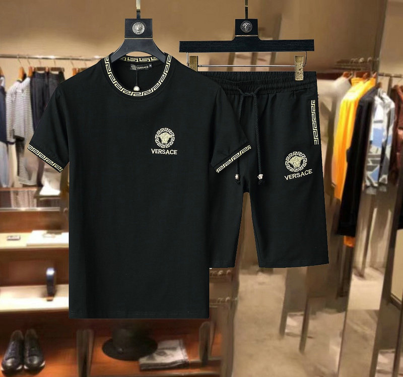 Wholesale Cheap Versace Short Sleeve Tracksuits for Sale