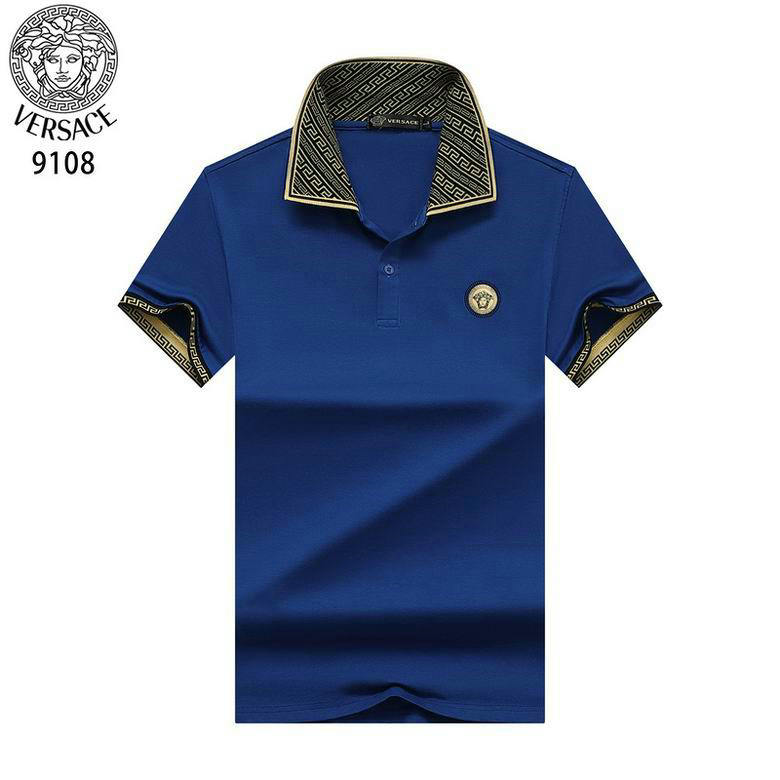Wholesale Cheap Versace Short Sleeve Lapel T Shirts for Sale