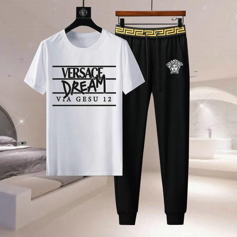 Wholesale Cheap V ersace replica designer Tracksuits for Sale