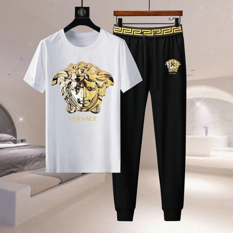 Wholesale Cheap V ersace replica designer Tracksuits for Sale