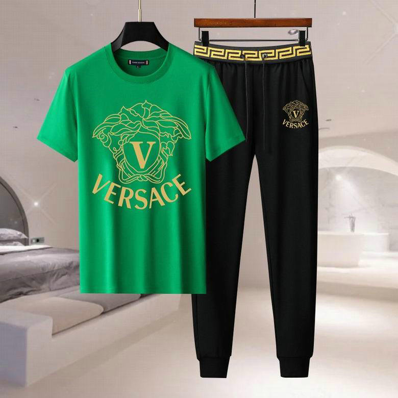 Wholesale Cheap Versace Short Sleeve Tracksuits for Sale