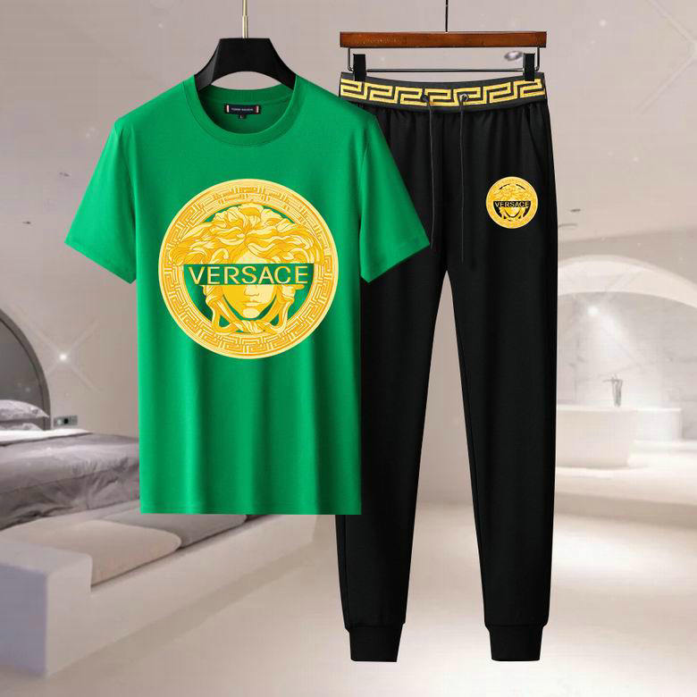 Wholesale Cheap Versace Short Sleeve Tracksuits for Sale