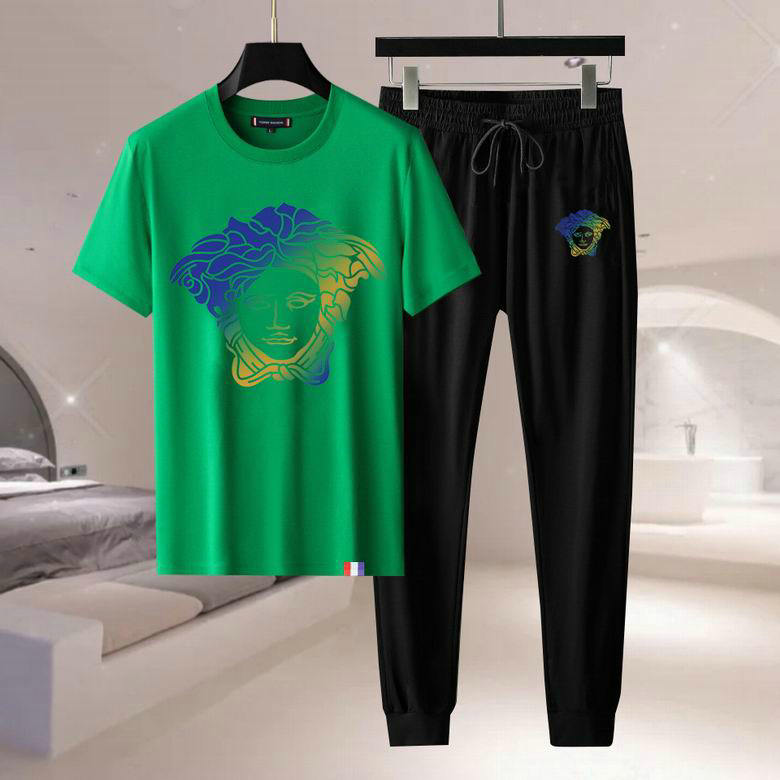 Wholesale Cheap Versace Short Sleeve Tracksuits for Sale
