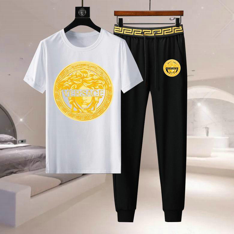 Wholesale Cheap Versace Short Sleeve Tracksuits for Sale