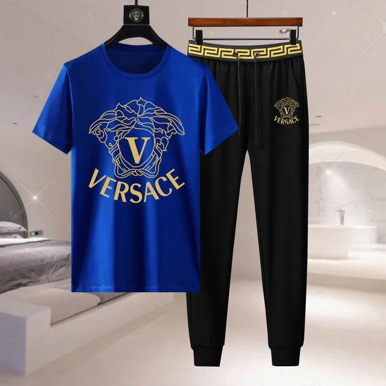 Wholesale Cheap Versace Short Sleeve Tracksuits for Sale