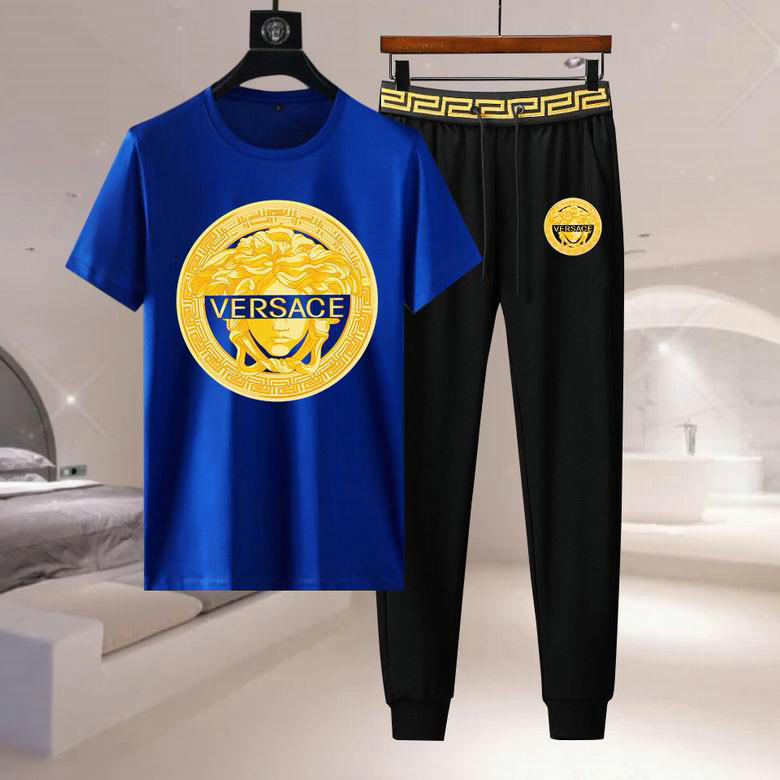Wholesale Cheap Versace Short Sleeve Tracksuits for Sale