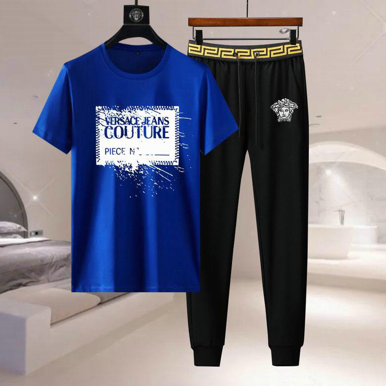 Wholesale Cheap Versace Short Sleeve Tracksuits for Sale