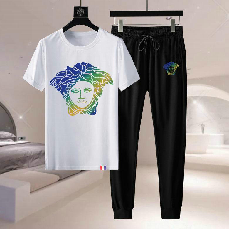 Wholesale Cheap Versace Short Sleeve Tracksuits for Sale