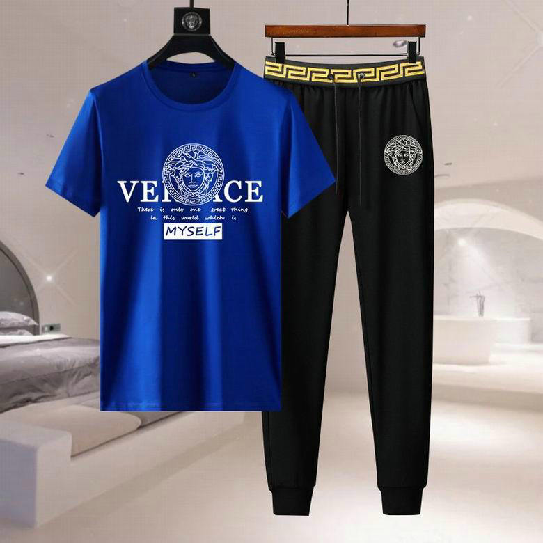 Wholesale Cheap Versace Short Sleeve Tracksuits for Sale