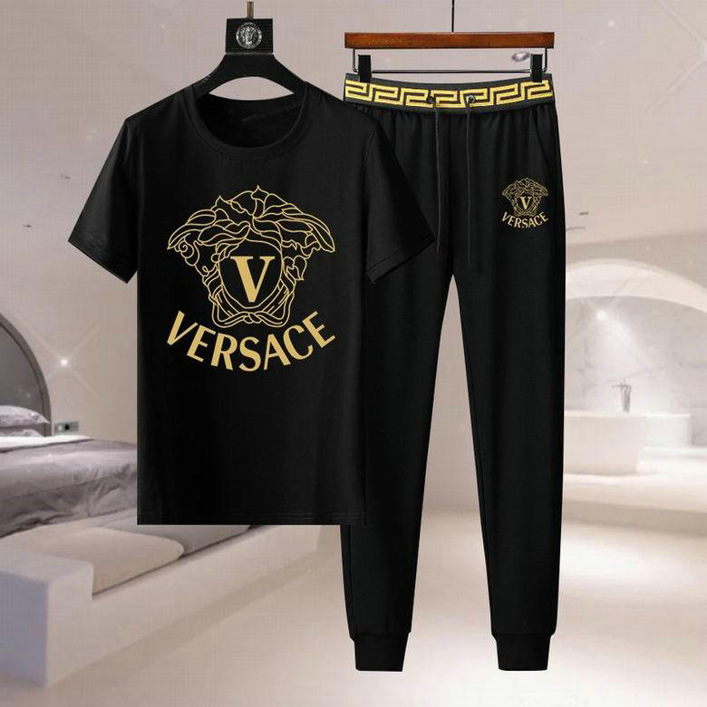 Wholesale Cheap Versace Short Sleeve Tracksuits for Sale