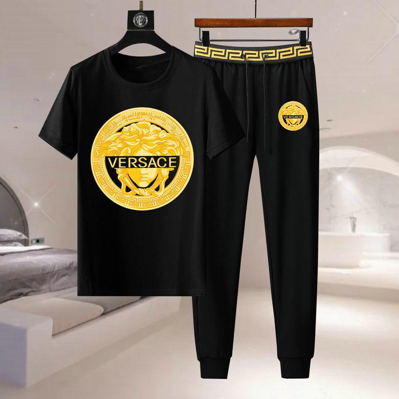 Wholesale Cheap Versace Short Sleeve Tracksuits for Sale