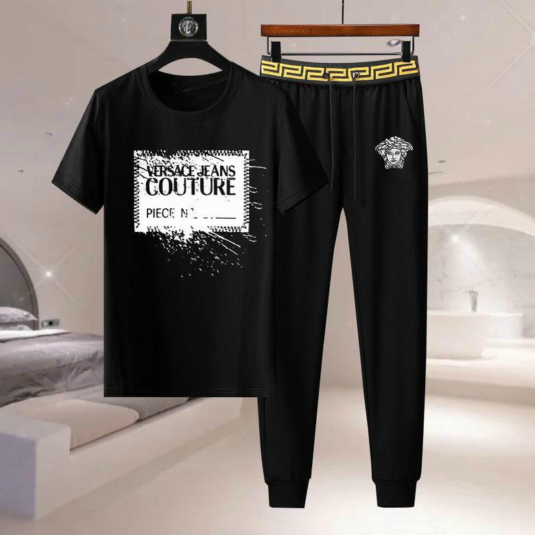 Wholesale Cheap Versace Short Sleeve Tracksuits for Sale