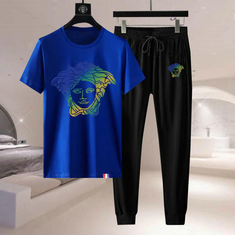 Wholesale Cheap Versace Short Sleeve Tracksuits for Sale