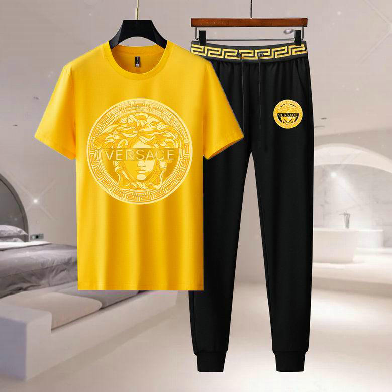 Wholesale Cheap Versace Short Sleeve Tracksuits for Sale