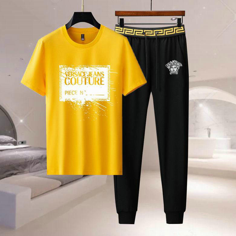Wholesale Cheap Versace Short Sleeve Tracksuits for Sale
