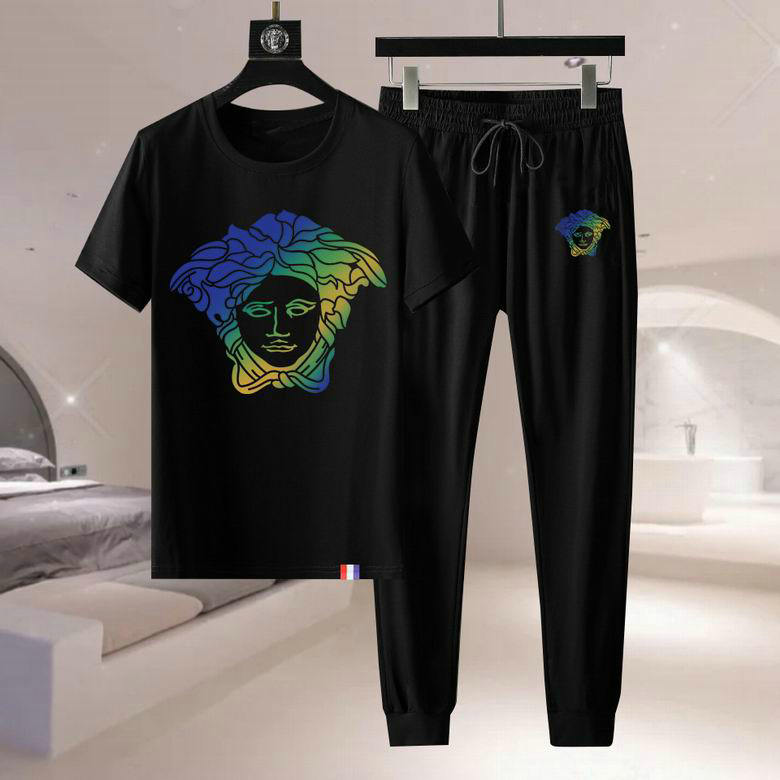 Wholesale Cheap Versace Short Sleeve Tracksuits for Sale