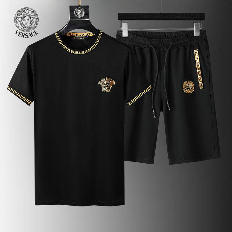 Wholesale Cheap Versace mens Short Sleeve Tracksuit for Sale