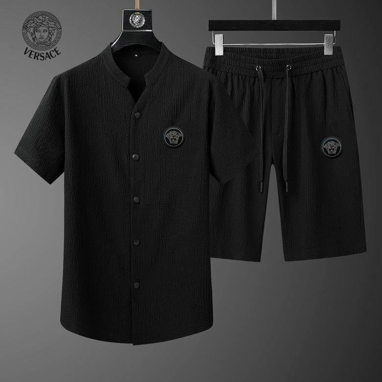 Wholesale Cheap Versace mens Short Sleeve Tracksuit for Sale