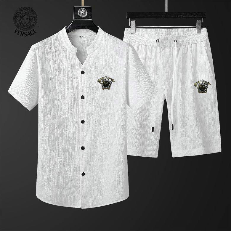 Wholesale Cheap Versace mens Short Sleeve Tracksuit for Sale