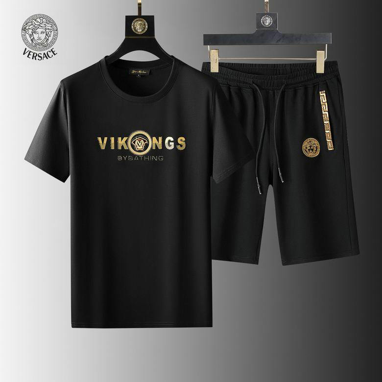 Wholesale Cheap Versace mens Short Sleeve Tracksuit for Sale