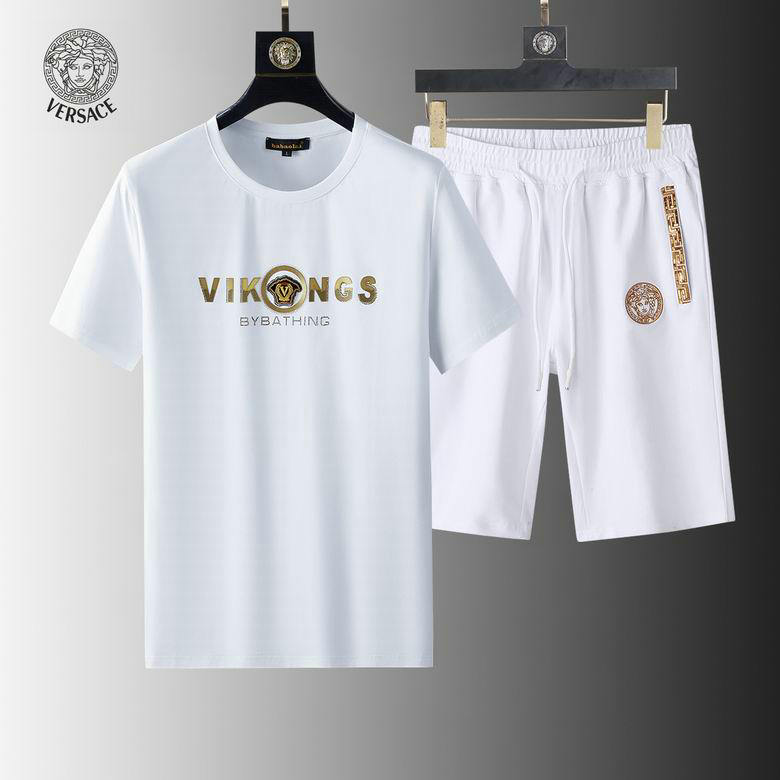 Wholesale Cheap Versace mens Short Sleeve Tracksuit for Sale