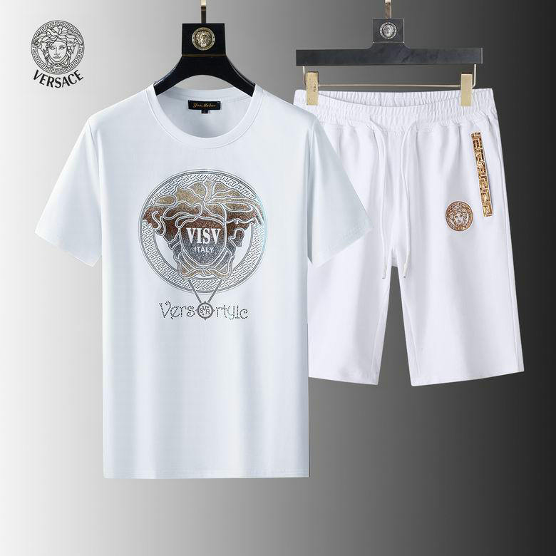 Wholesale Cheap Versace mens Short Sleeve Tracksuit for Sale