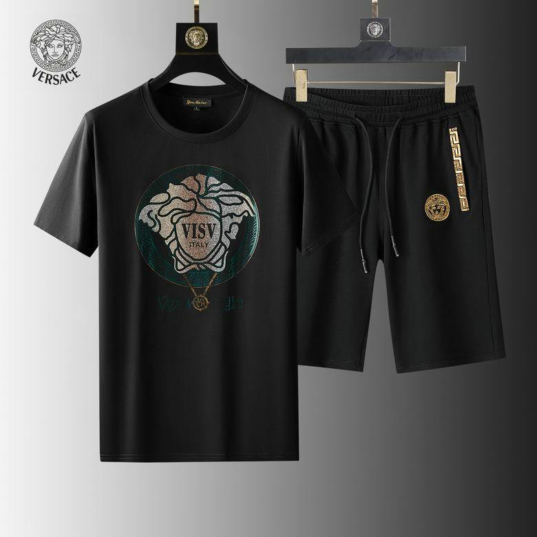 Wholesale Cheap Versace mens Short Sleeve Tracksuit for Sale