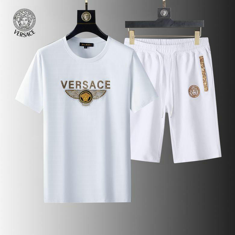 Wholesale Cheap Versace mens Short Sleeve Tracksuit for Sale