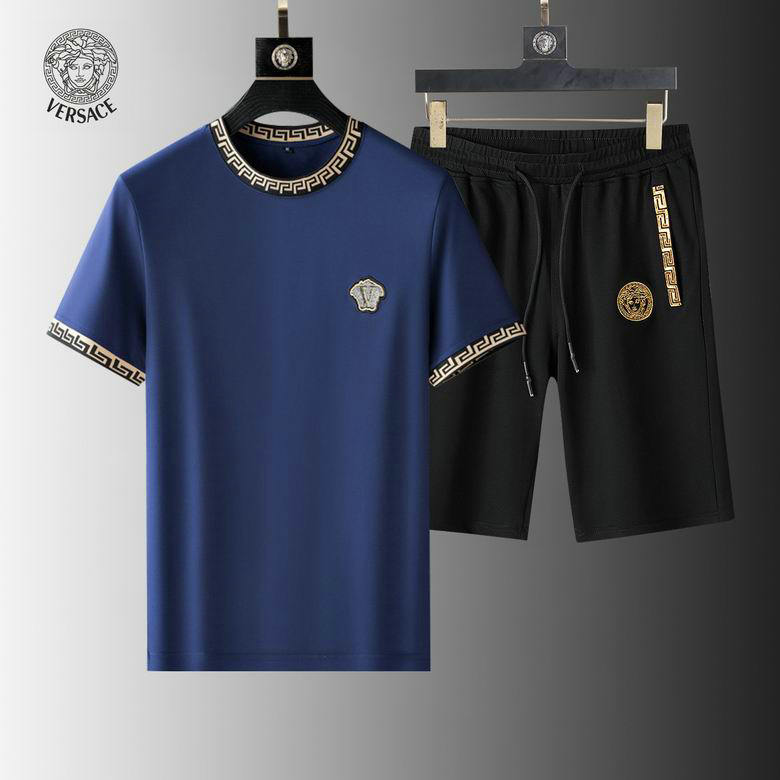 Wholesale Cheap Versace mens Short Sleeve Tracksuit for Sale