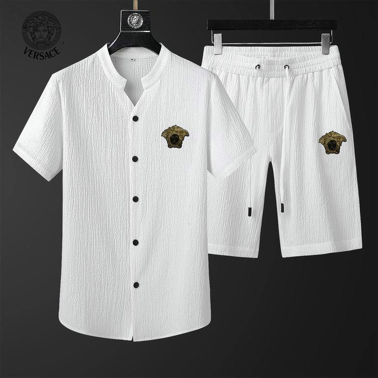 Wholesale Cheap Versace mens Short Sleeve Tracksuit for Sale