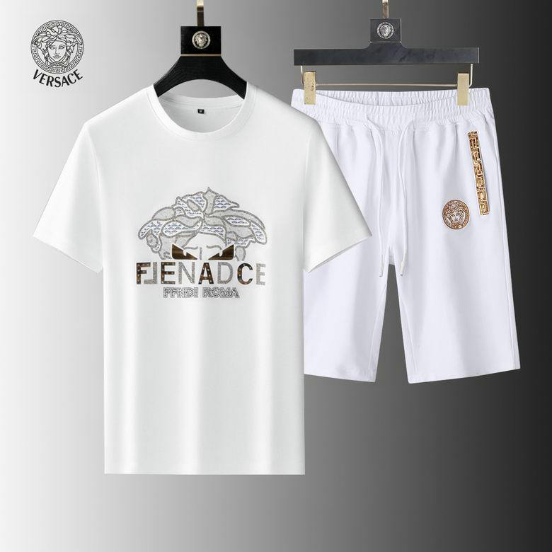 Wholesale Cheap Versace mens Short Sleeve Tracksuit for Sale