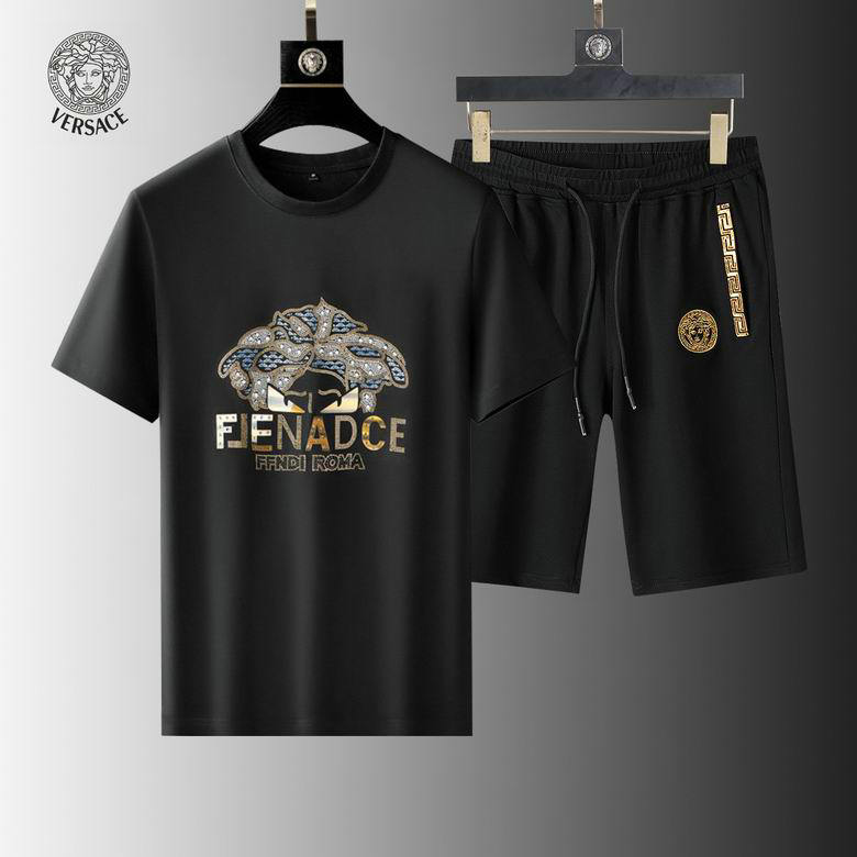 Wholesale Cheap Versace mens Short Sleeve Tracksuit for Sale