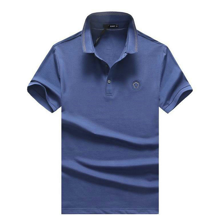 Wholesale Cheap V ersace mens Short Sleeve Lapel T Shirts for Sale