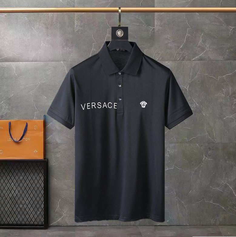 Wholesale High-quality V.ersace Short Sleeve Lapel Replica T Shirts for sale