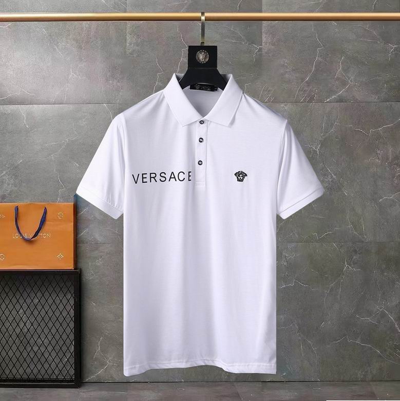 Wholesale High-quality V.ersace Short Sleeve Lapel Replica T Shirts for sale