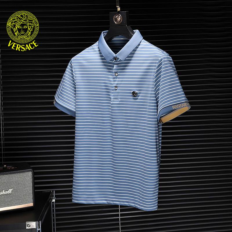 Wholesale High-quality V.ersace Short Sleeve Lapel Replica T Shirts for sale