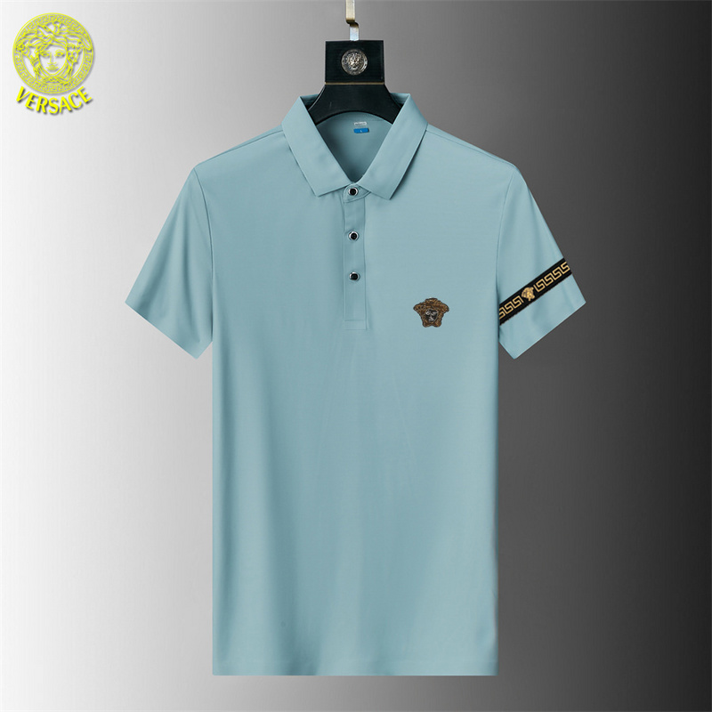 Wholesale High-quality V.ersace Short Sleeve Lapel Replica T Shirts for sale