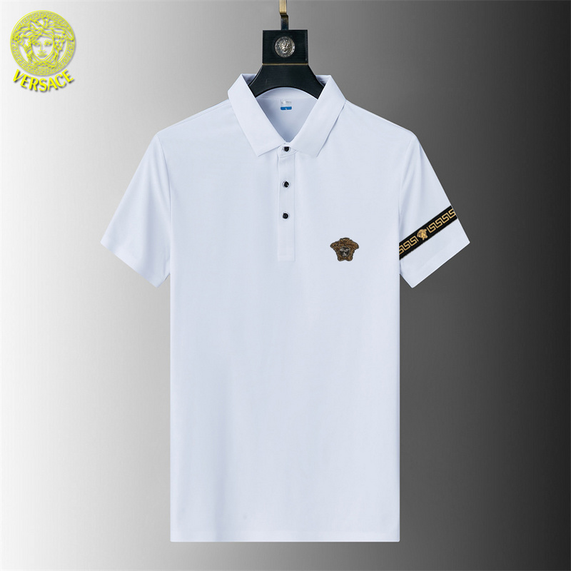 Wholesale High-quality V.ersace Short Sleeve Lapel Replica T Shirts for sale