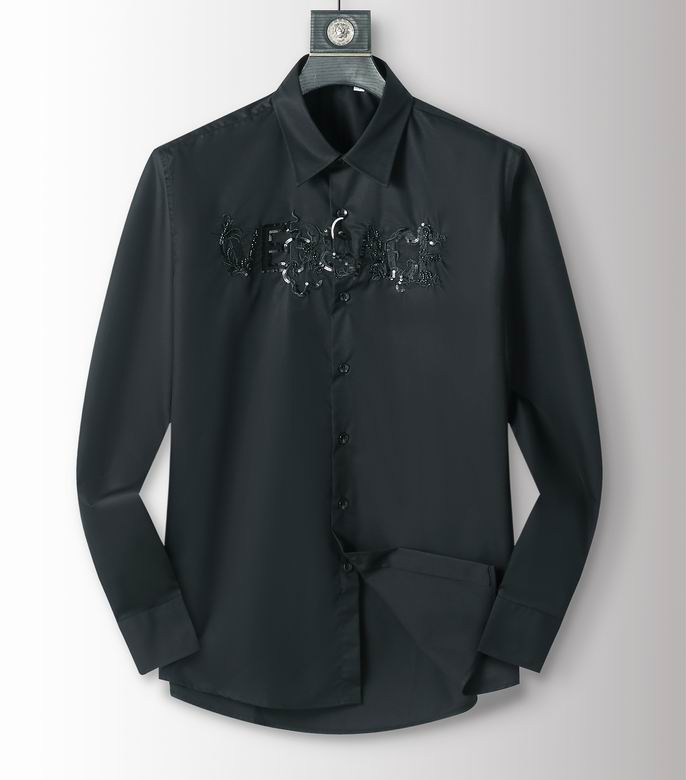 Wholesale Cheap V.ersace Long Sleeve Replica Shirts for Sale