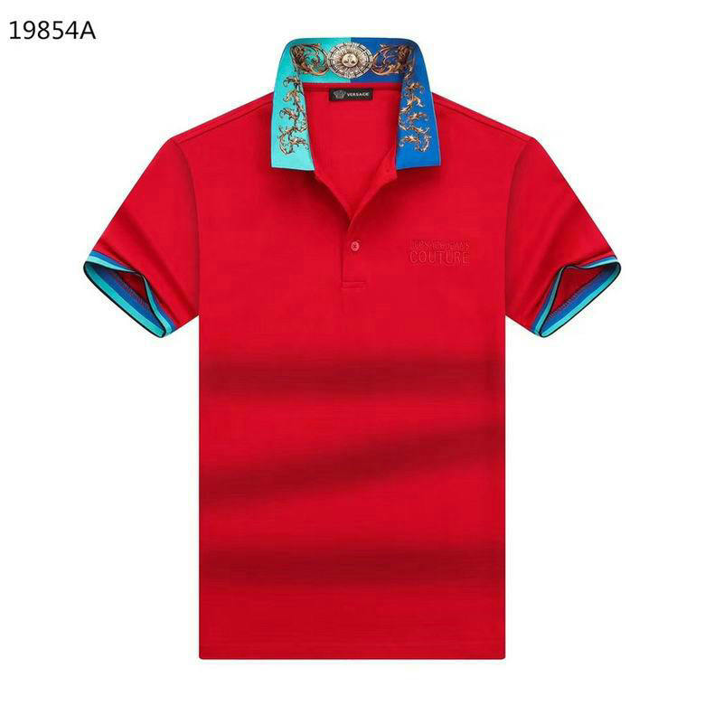 Wholesale Cheap V ersace Shorts Sleeve Lapel T Shirts for Sale