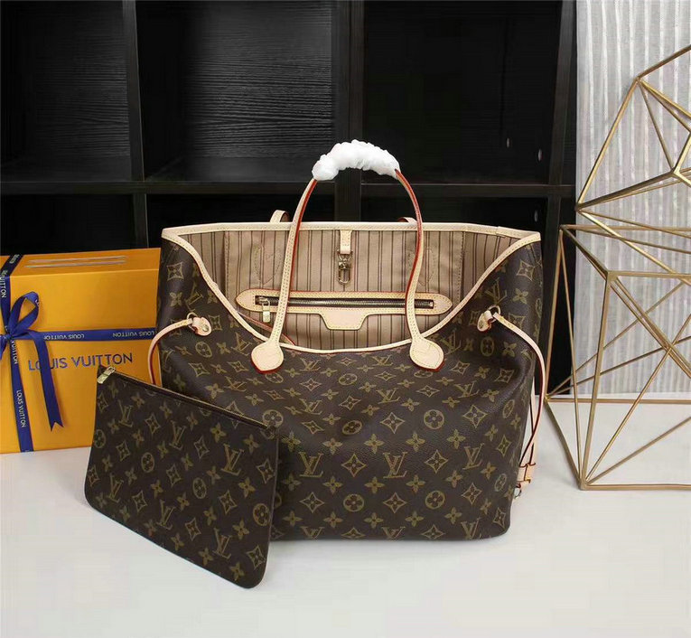 Wholesale Cheap Louis Vuitton Neverfull MM Monogram Canvas Women Handbags for Sale-330