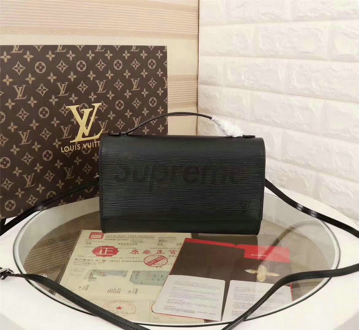 Wholesale Cheap Replica Louis Vuitton X Supreme Epi Leather Bags for Sale-93