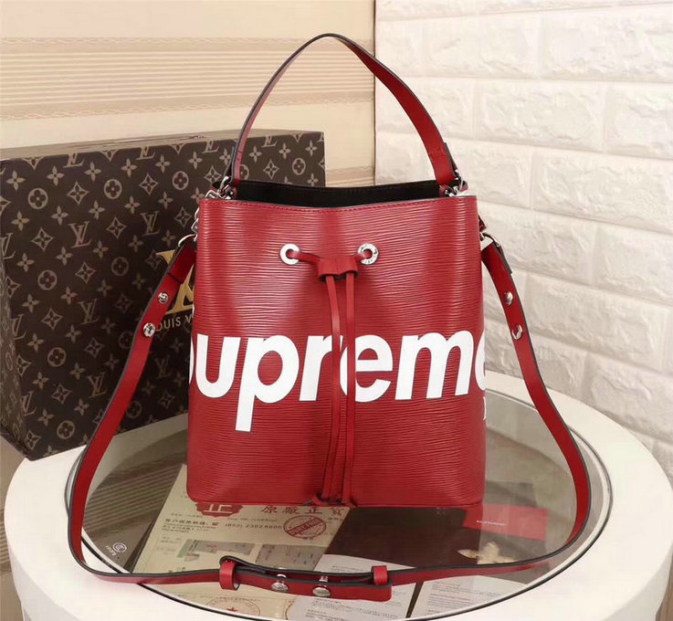 Wholesale Cheap Louis Vuitton X Supreme Shoulder Bags Replica for Sale-096