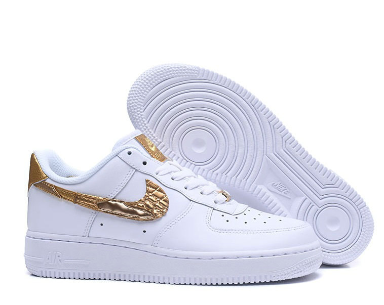 Wholesale Cheap Replica Nike Air Force 1 CR7 “Golden Patchwork” Sneakers for Sale-148